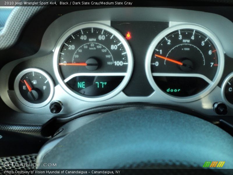 Black / Dark Slate Gray/Medium Slate Gray 2010 Jeep Wrangler Sport 4x4