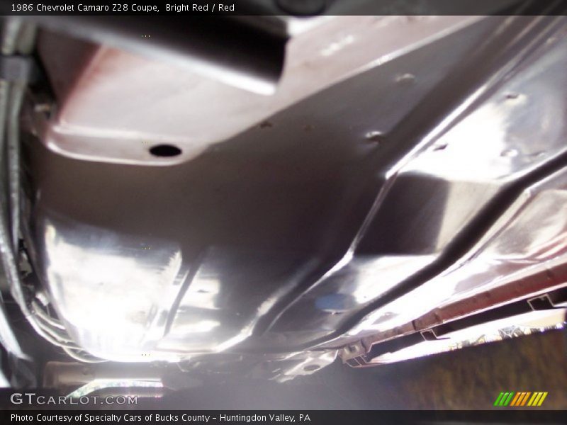 Undercarriage of 1986 Camaro Z28 Coupe