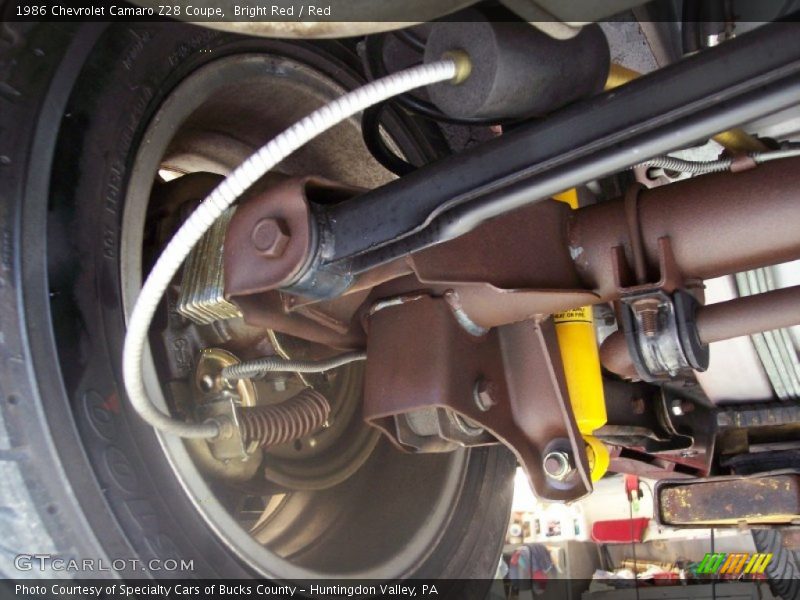 Undercarriage of 1986 Camaro Z28 Coupe