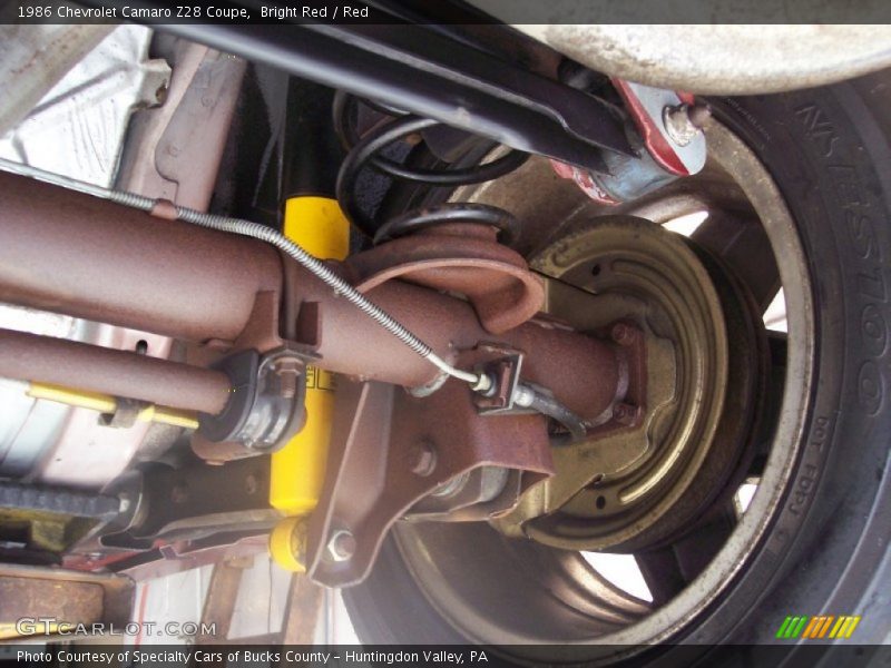 Undercarriage of 1986 Camaro Z28 Coupe