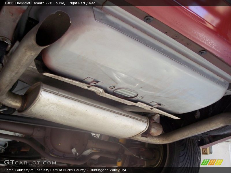 Undercarriage of 1986 Camaro Z28 Coupe