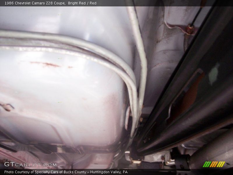 Undercarriage of 1986 Camaro Z28 Coupe