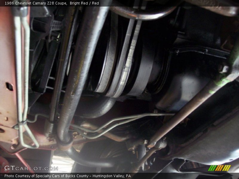 Undercarriage of 1986 Camaro Z28 Coupe