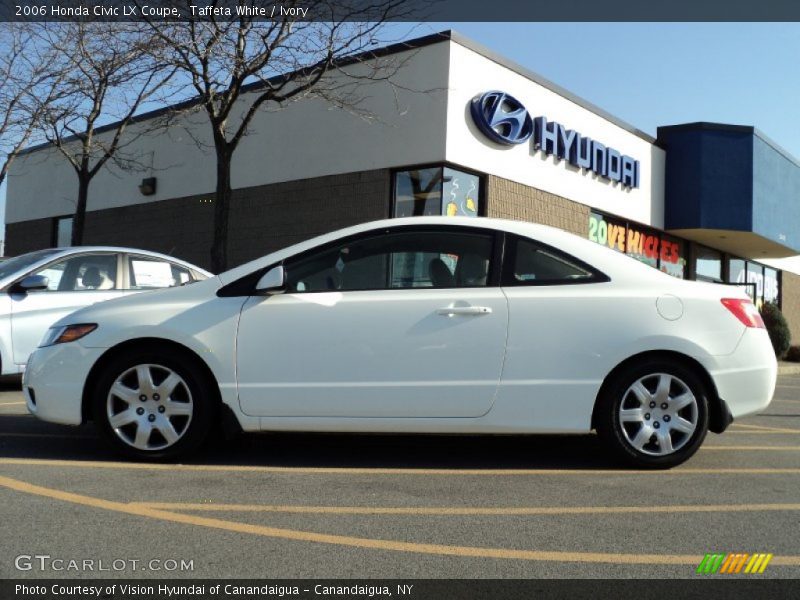 Taffeta White / Ivory 2006 Honda Civic LX Coupe