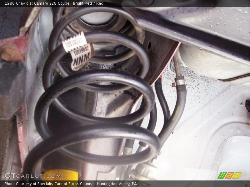 Undercarriage of 1986 Camaro Z28 Coupe