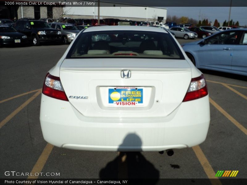 Taffeta White / Ivory 2006 Honda Civic LX Coupe