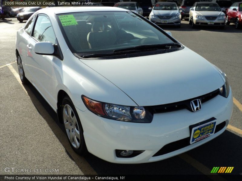 Taffeta White / Ivory 2006 Honda Civic LX Coupe