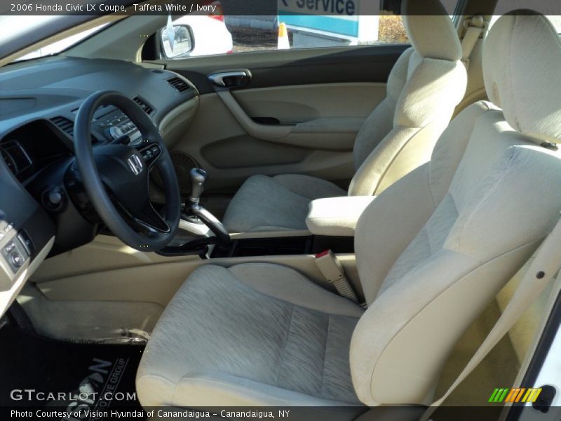 Taffeta White / Ivory 2006 Honda Civic LX Coupe