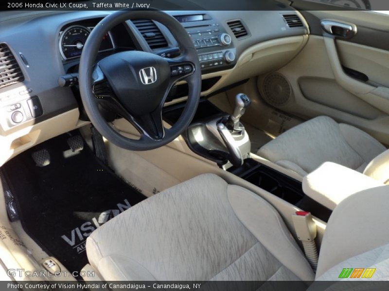  2006 Civic LX Coupe Ivory Interior