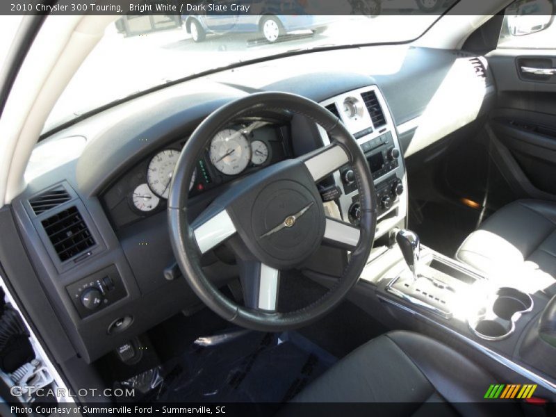 Bright White / Dark Slate Gray 2010 Chrysler 300 Touring