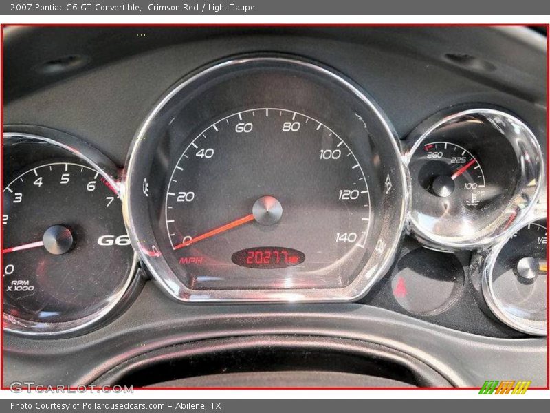 Crimson Red / Light Taupe 2007 Pontiac G6 GT Convertible