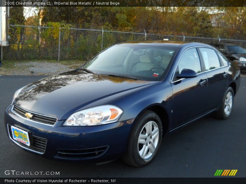 Imperial Blue Metallic / Neutral Beige 2008 Chevrolet Impala LS