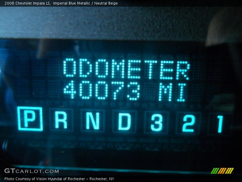 Imperial Blue Metallic / Neutral Beige 2008 Chevrolet Impala LS