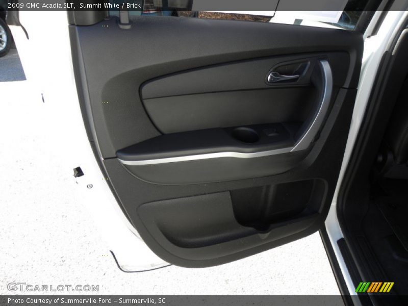 Summit White / Brick 2009 GMC Acadia SLT