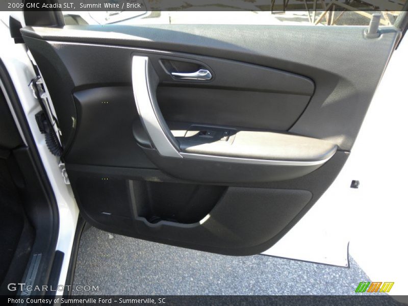 Summit White / Brick 2009 GMC Acadia SLT
