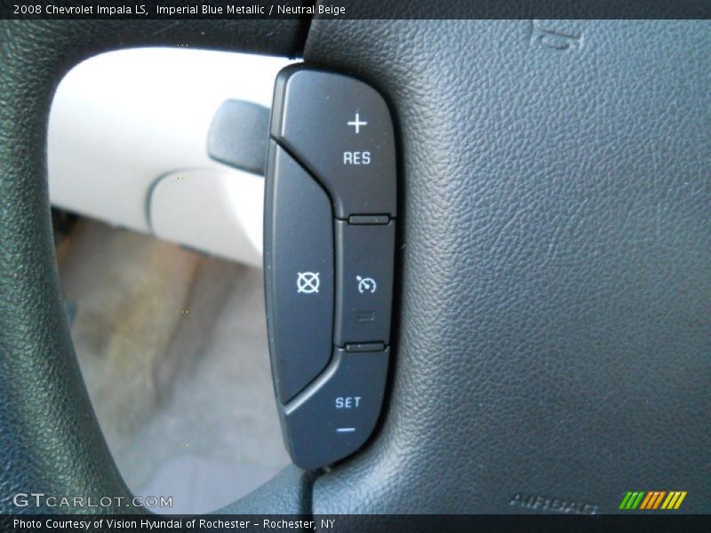 Imperial Blue Metallic / Neutral Beige 2008 Chevrolet Impala LS