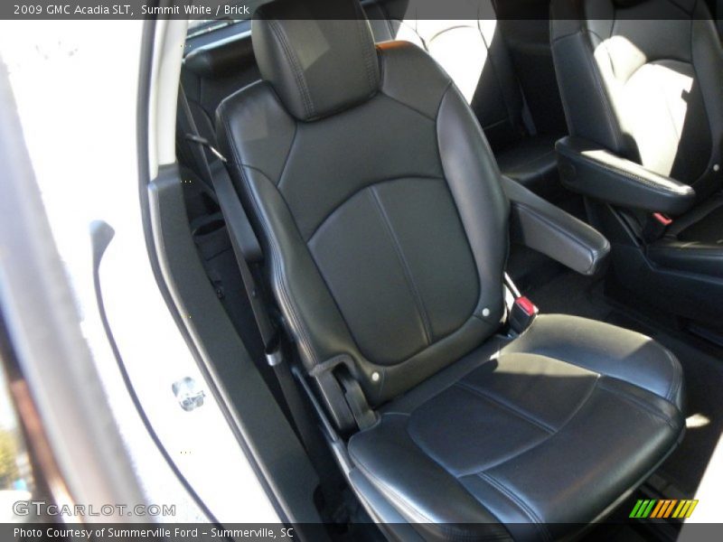 Summit White / Brick 2009 GMC Acadia SLT