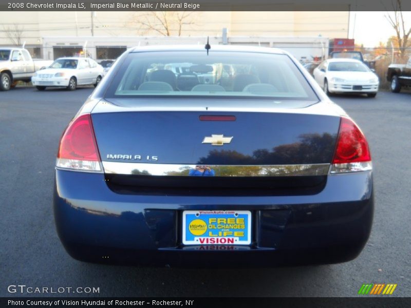 Imperial Blue Metallic / Neutral Beige 2008 Chevrolet Impala LS