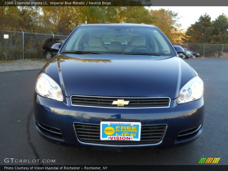 Imperial Blue Metallic / Neutral Beige 2008 Chevrolet Impala LS