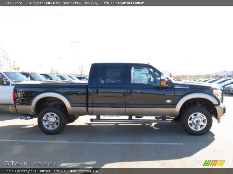 Black / Chaparral Leather 2012 Ford F350 Super Duty King Ranch Crew Cab 4x4