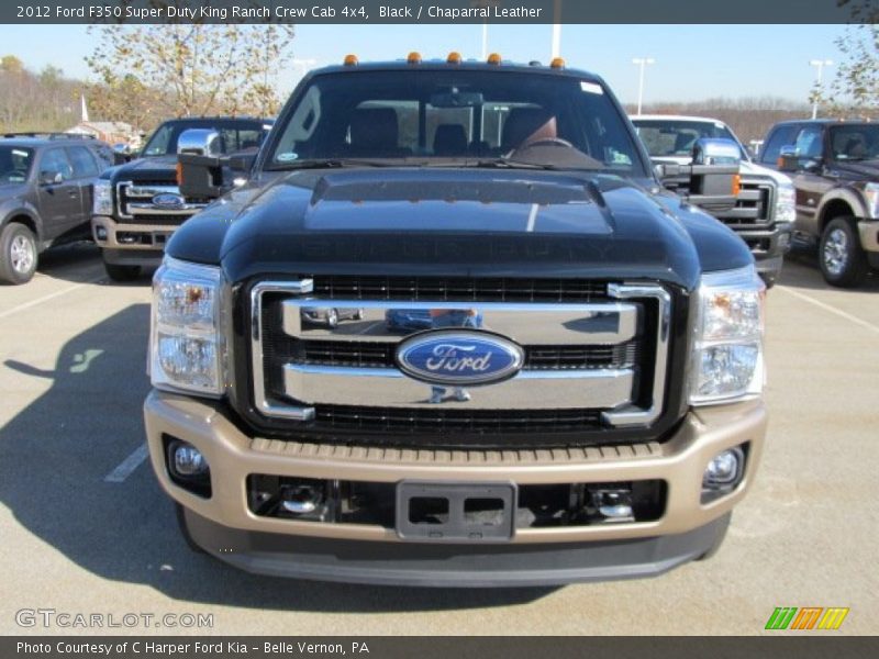 Black / Chaparral Leather 2012 Ford F350 Super Duty King Ranch Crew Cab 4x4