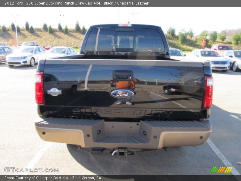 Black / Chaparral Leather 2012 Ford F350 Super Duty King Ranch Crew Cab 4x4
