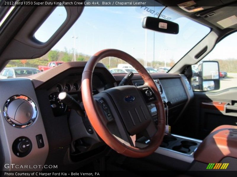 Black / Chaparral Leather 2012 Ford F350 Super Duty King Ranch Crew Cab 4x4