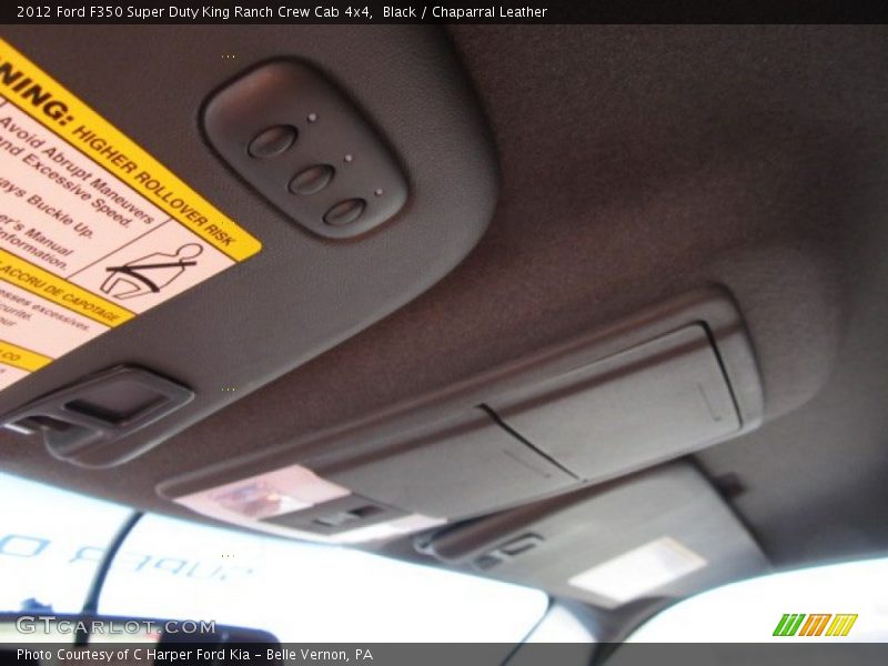 Black / Chaparral Leather 2012 Ford F350 Super Duty King Ranch Crew Cab 4x4