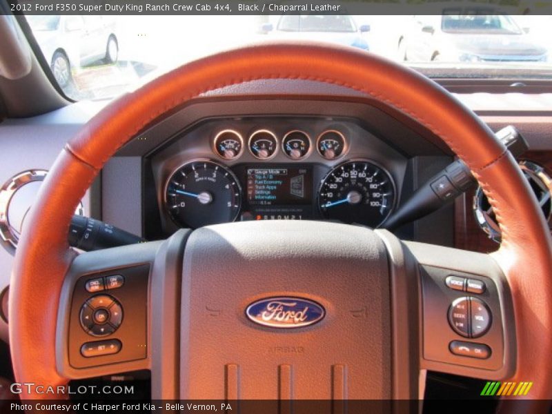 Black / Chaparral Leather 2012 Ford F350 Super Duty King Ranch Crew Cab 4x4