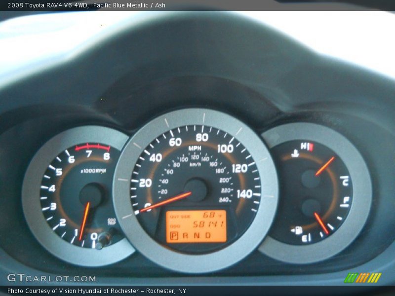 Pacific Blue Metallic / Ash 2008 Toyota RAV4 V6 4WD