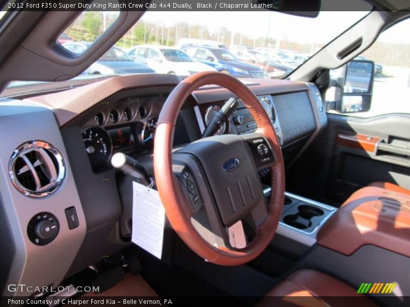 Black / Chaparral Leather 2012 Ford F350 Super Duty King Ranch Crew Cab 4x4 Dually