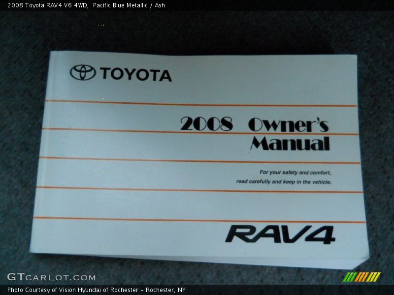 Pacific Blue Metallic / Ash 2008 Toyota RAV4 V6 4WD