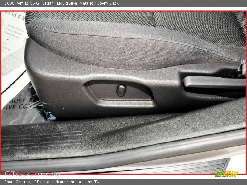 Liquid Silver Metallic / Ebony Black 2008 Pontiac G6 GT Sedan