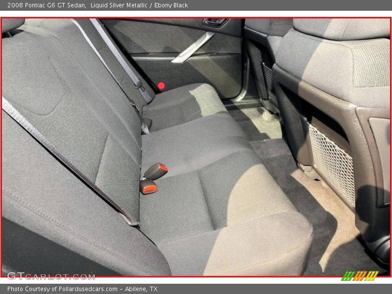 Liquid Silver Metallic / Ebony Black 2008 Pontiac G6 GT Sedan