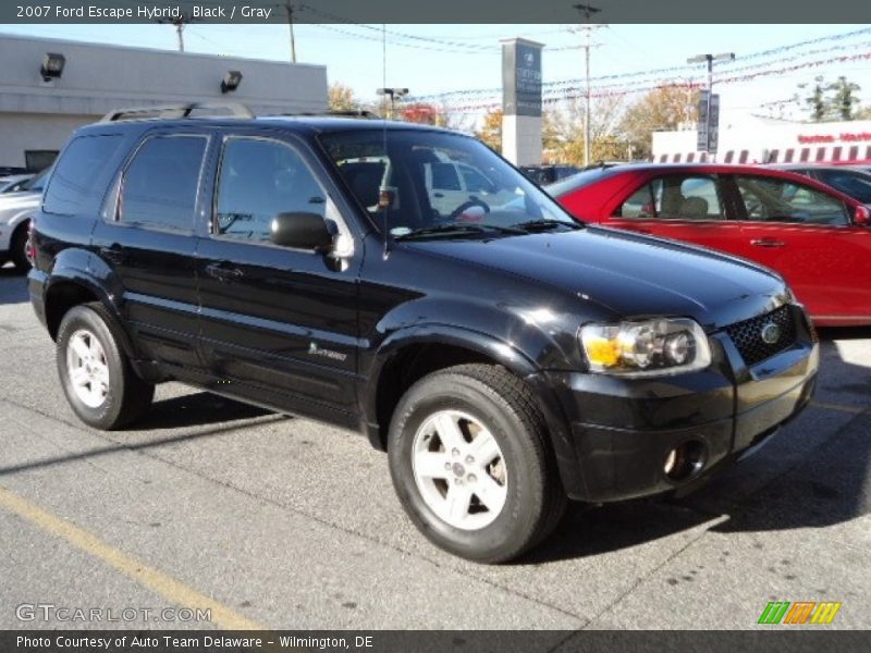 Black / Gray 2007 Ford Escape Hybrid