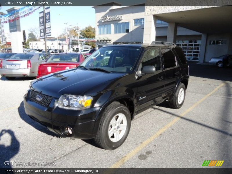 Black / Gray 2007 Ford Escape Hybrid