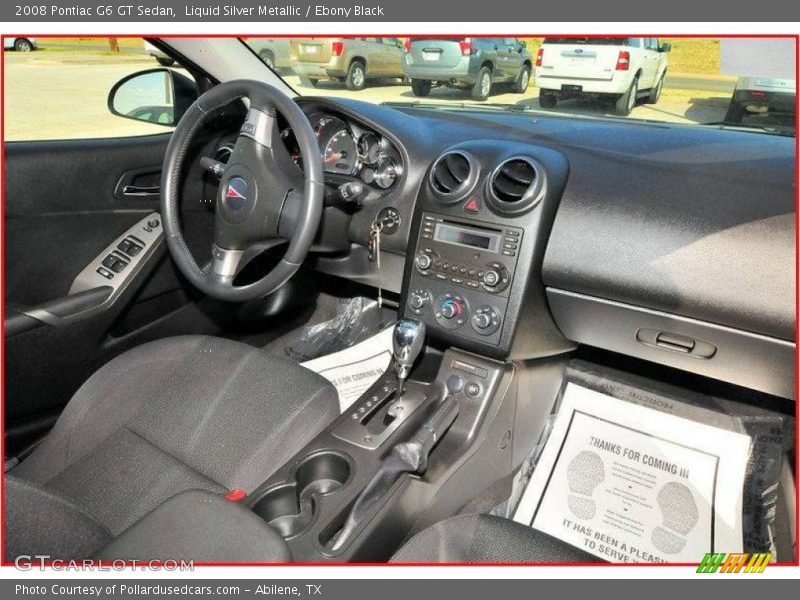 Liquid Silver Metallic / Ebony Black 2008 Pontiac G6 GT Sedan