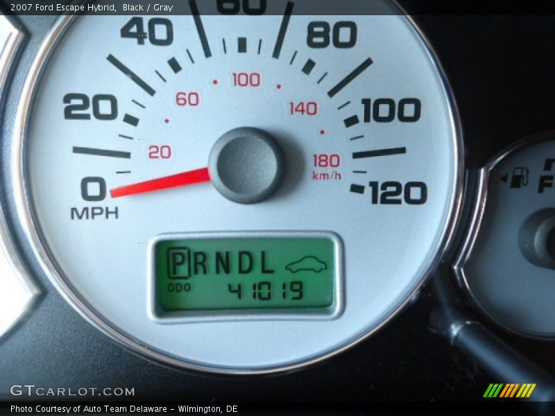 Black / Gray 2007 Ford Escape Hybrid