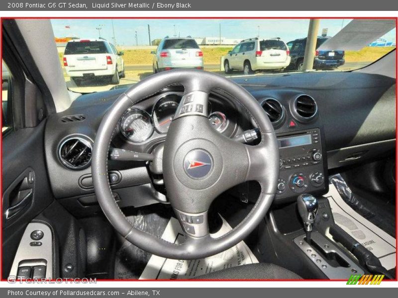 Liquid Silver Metallic / Ebony Black 2008 Pontiac G6 GT Sedan