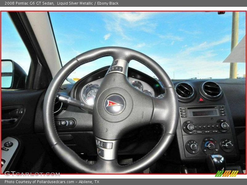 Liquid Silver Metallic / Ebony Black 2008 Pontiac G6 GT Sedan