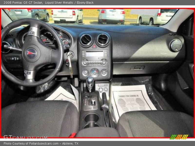Liquid Silver Metallic / Ebony Black 2008 Pontiac G6 GT Sedan