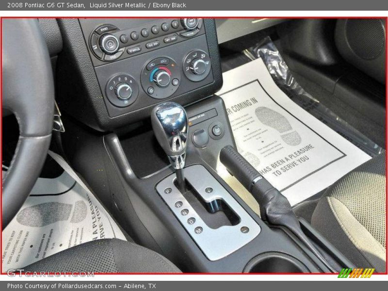 Liquid Silver Metallic / Ebony Black 2008 Pontiac G6 GT Sedan