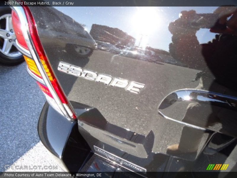 Black / Gray 2007 Ford Escape Hybrid