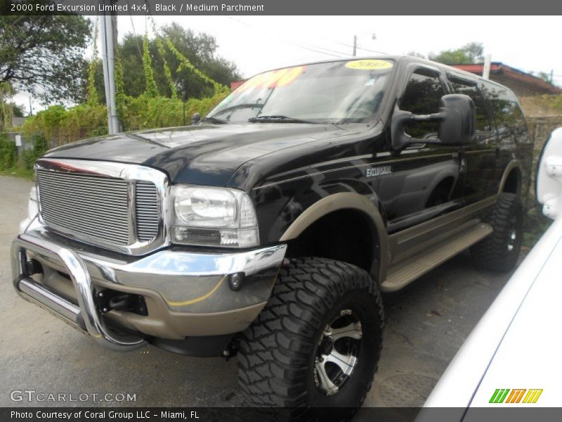 Black / Medium Parchment 2000 Ford Excursion Limited 4x4