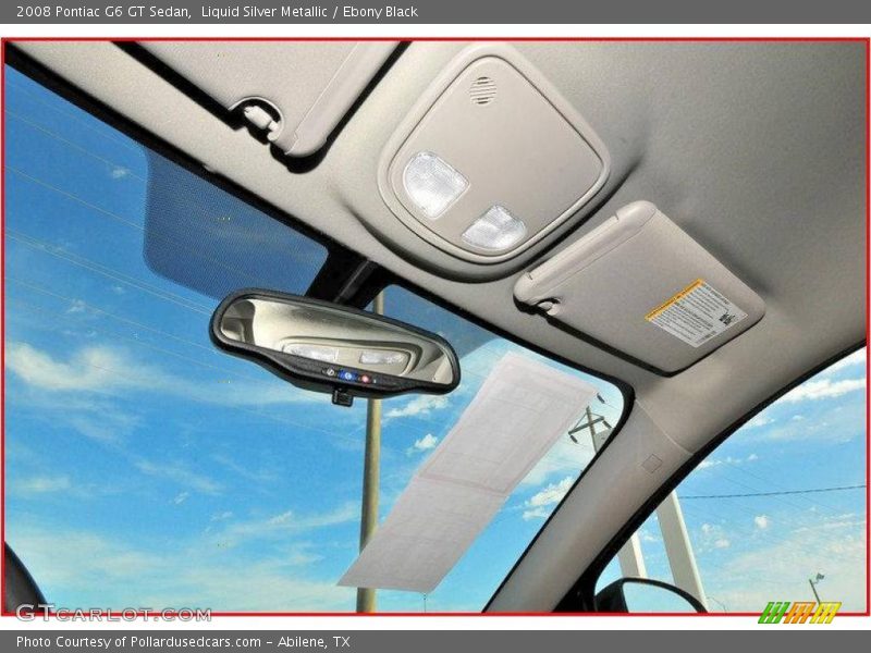 Liquid Silver Metallic / Ebony Black 2008 Pontiac G6 GT Sedan