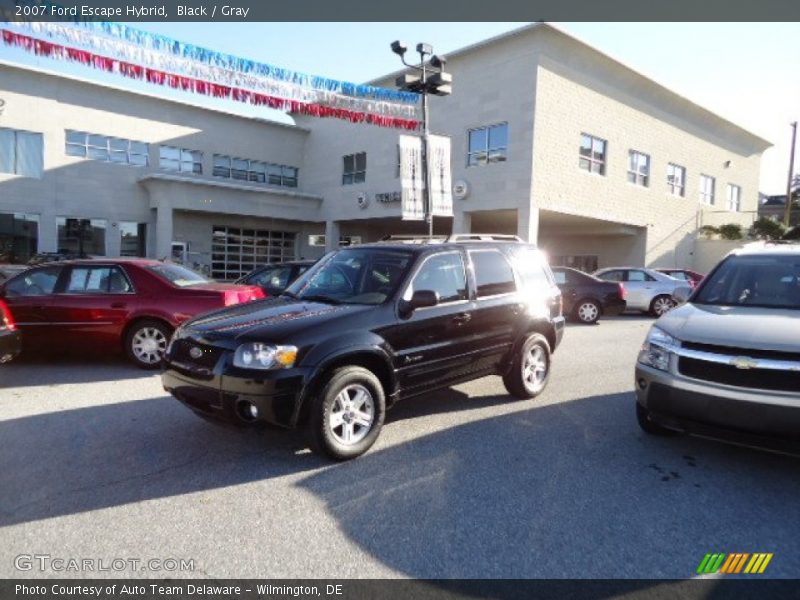 Black / Gray 2007 Ford Escape Hybrid