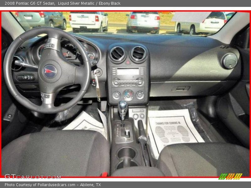 Liquid Silver Metallic / Ebony Black 2008 Pontiac G6 GT Sedan