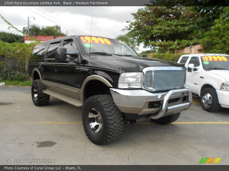 Black / Medium Parchment 2000 Ford Excursion Limited 4x4