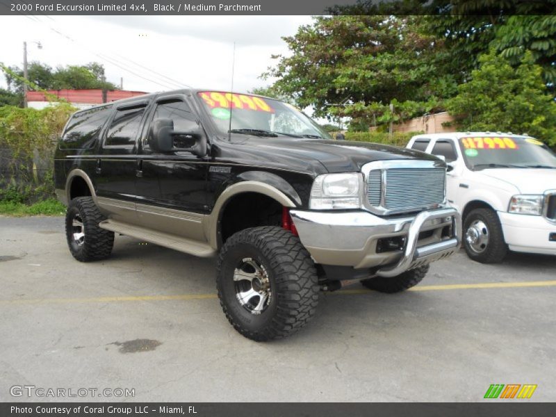 Black / Medium Parchment 2000 Ford Excursion Limited 4x4