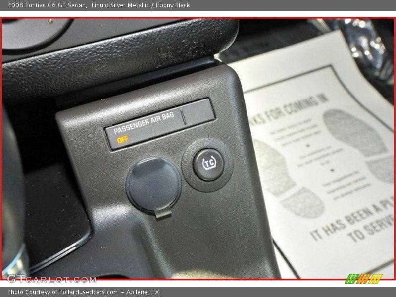 Liquid Silver Metallic / Ebony Black 2008 Pontiac G6 GT Sedan